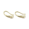 Brass Micro Pave Cubic Zirconia Earring Hooks KK-C048-13D-G-1