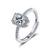 Zircon Wide-faced Ring for Women - Elegant and Stylish Hand Accessory. ST2935635-1-1