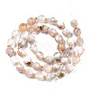 Natural Cherry Blossom Agate Beads Strands G-T131-80-2