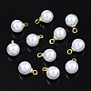 ABS Plastic Imitation Pearl Pendants SACR-T360-01-1