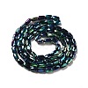 Electroplate Glass Beads Strands X-EGLA-F150-FP02-2