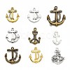 Nautical Theme Tibetan Style Alloy Pendants TIBEP-MSMC021-07M-1