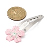 Polyester Embroidered Flower Snap Hair Clips PHAR-JH00095-2