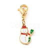 Christmas Themed 316 Surgical Stainless Steel Enamel Charms HJEW-JM00458-03-1