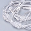 Natural Quartz Crystal Beads Strands G-L519-A-01-1