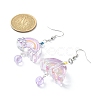 Acrylic Rainbow Dangle Earrings EJEW-JE05268-4
