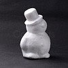 Christmas Snowman Modelling Polystyrene Foam  DIY Decoration Crafts DJEW-K001-B06-1