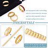 Unicraftale 16Pcs 8 Size 201 Stainless Steel Grooved Finger Ring for Men Women RJEW-UN0002-37-4