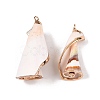 Natural Sea Shell Pendants SSHEL-N038-37-1