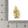 Brass Micro Pave Clear Cubic Zirconia Pendants KK-R162-004D-G-3