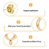 HOBBIESAY® 20Pcs Brass Stud Earring Findings FIND-HY0001-63-3