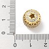 Rack Plating Brass Micro Pave Cubic Zirconia Beads KK-L224-031G-3