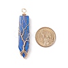 Natural Lapis Lazuli Big Pendants PALLOY-JF01557-01-4