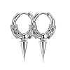 Non-Tarnish 304 Stainless Steel Hoop Earrings PW-WG23967-05-1