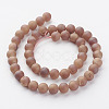 Electroplated Natural Agate Bead Strands G-P222-07-2