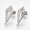 Non-Tarnish 304 Stainless Steel Stud Earring Findings X-STAS-S079-71B-2