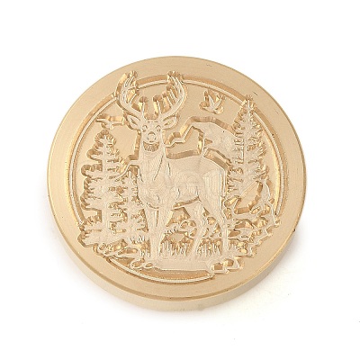 Animal Insect Theme Golden Plated Wax Seal Brass Stamp Head STAM-K001-03G-11-1