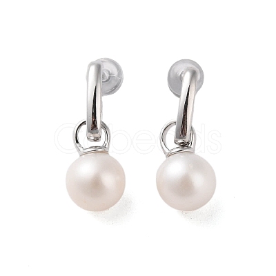 925 Sterling Silver Studs Earring EJEW-H002-03P-1