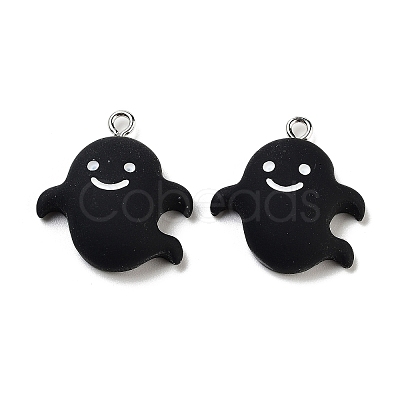 Halloween Theme Opaque Resin Pendants RESI-N039-87-1