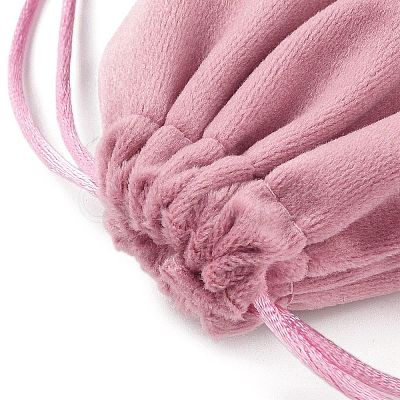 Velvet Jewelry Drawstring Storage Pouches ABAG-P013-02D-06-1