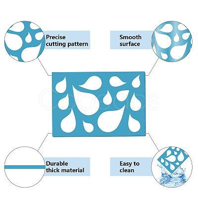 Acrylic Earring Handwork Template DIY-WH0359-061-1