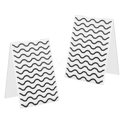 Plastic Embossing Folders DIY-WH0186-09-1