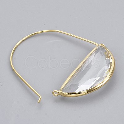 Brass Hoop Earrings EJEW-T007-04G-02-NF-1