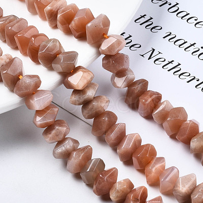 Natural Sunstone Beads Strands G-S376-007-1