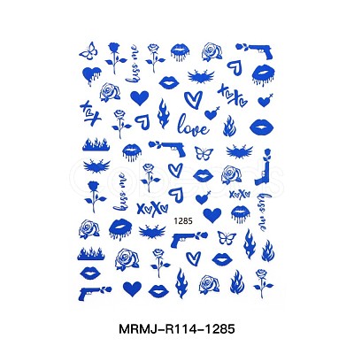 Nail Art Stickers Decals MRMJ-R114-1285-1