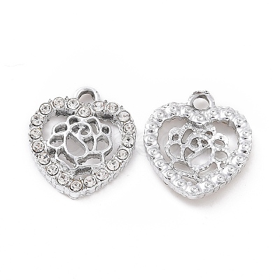 Alloy Rhinestone Charms ALRI-C008-06P-1