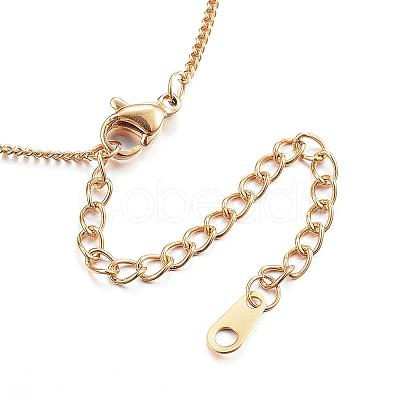 Ion Plating(IP) 304 Stainless Steel Necklaces NJEW-E080-11G-1