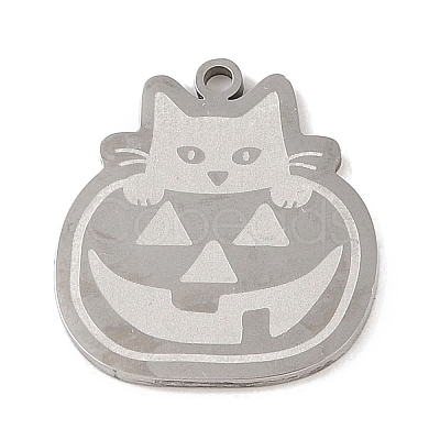 Non-Tarnish Halloween 304 Stainless Steel Pendants STAS-C095-15P-1