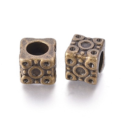 Metal Alloy European Beads X-MLF8263Y-NF-1