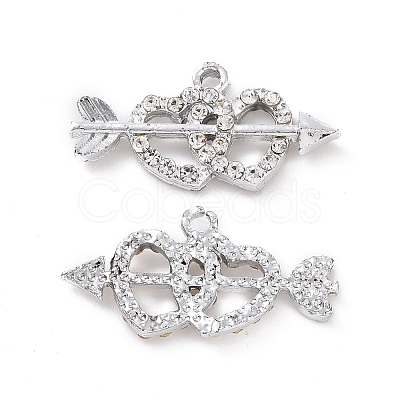 Alloy Crystal Rhinestone Pendants ALRI-H004-19P-1