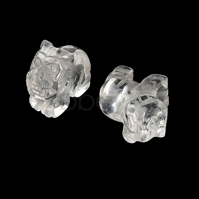 Natural Quartz Crystal Carved Beads G-K367-01-1