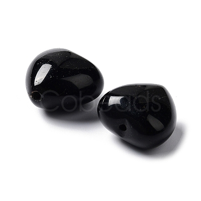 Natural Black Obsidian Beads G-L583-A03-1