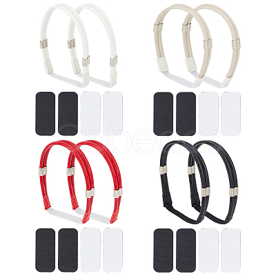 ANATTASOUL 4 Sets 4 Colors Elastic Polyester Shoelace Bands FIND-AN0001-04-1