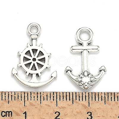 Tibetan Style Alloy Pendants TIBEP-M038-03AS-1