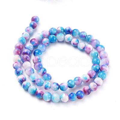 Natural Persian Jade Beads Strands G-H1625-6mm-PR19-1