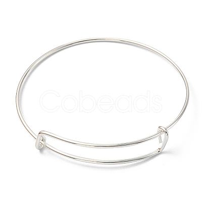 Adjustable Iron Expandable Bangle Making BJEW-YW0001-06S-1