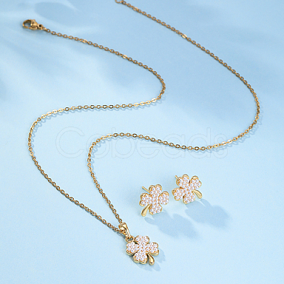 Alloy Clover Jewelry Set SD8339-1