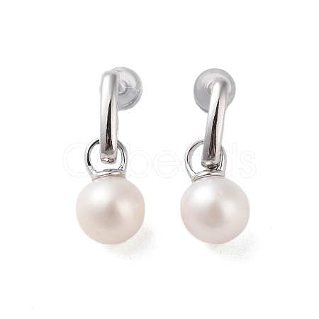 925 Sterling Silver Studs Earring EJEW-H002-03P-1