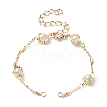 Brass Chain Bracelet Making AJEW-JB01150-04-1
