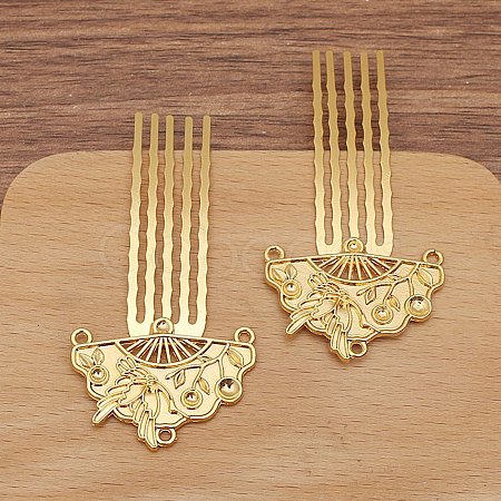 Alloy Hair Comb Finding PW-WG7CF42-02-1