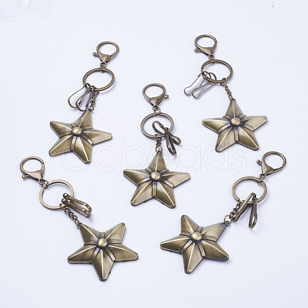 Star Keychain Clasps KEYC-D059-01-1
