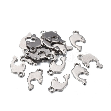 201 Stainless Steel Charms STAS-F255-034P-1