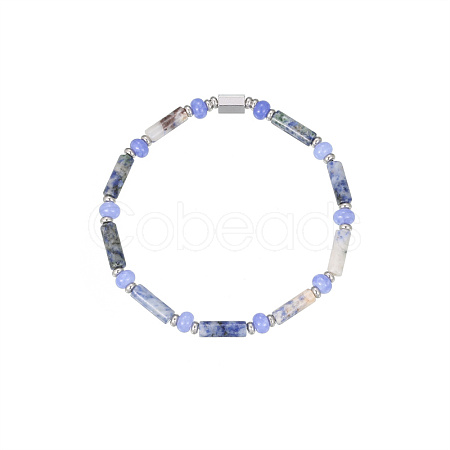 Natural Blue Spot Jasper Bracelet for Women MZ0703-1-1