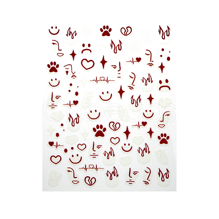 Nail Art Stickers Decals MRMJ-R114-1276-1