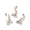 Tibetan Style Alloy Pendants, Cat Charm, Antique Silver, 18x9.5x2mm, Hole: 1.2mm, about 500pcs/500g