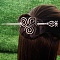 Antique Silver Viking Hair Sticks Hair Pin, Ladies Retro Hair Accessory, Rose Sword Hair Sticks, Insects, 180mm